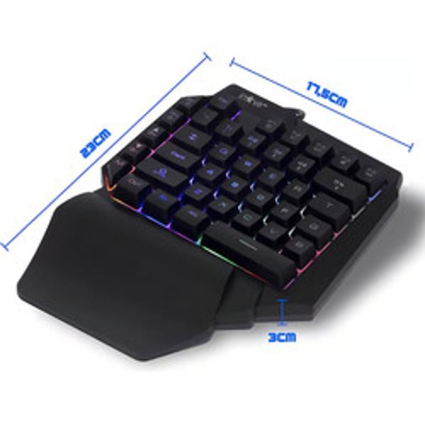 Imagem de Teclado de jogos gamer efeito luminoso - Inova