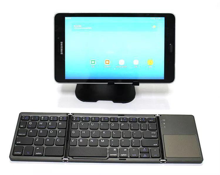 Imagem de Teclado Dobrável Com Touchpad Bluetooth Ultra Slim