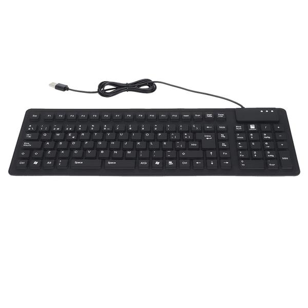 Imagem de Teclado dobrável Zyyini 105 teclas USB espanhol com fio preto