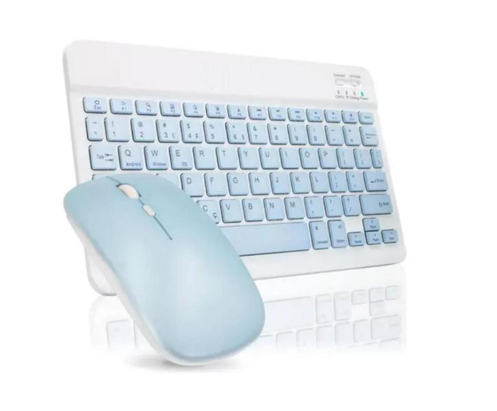 Imagem de Teclado E Mouse Bluetooth Para Tablet Amazon Fire HD 10 2021