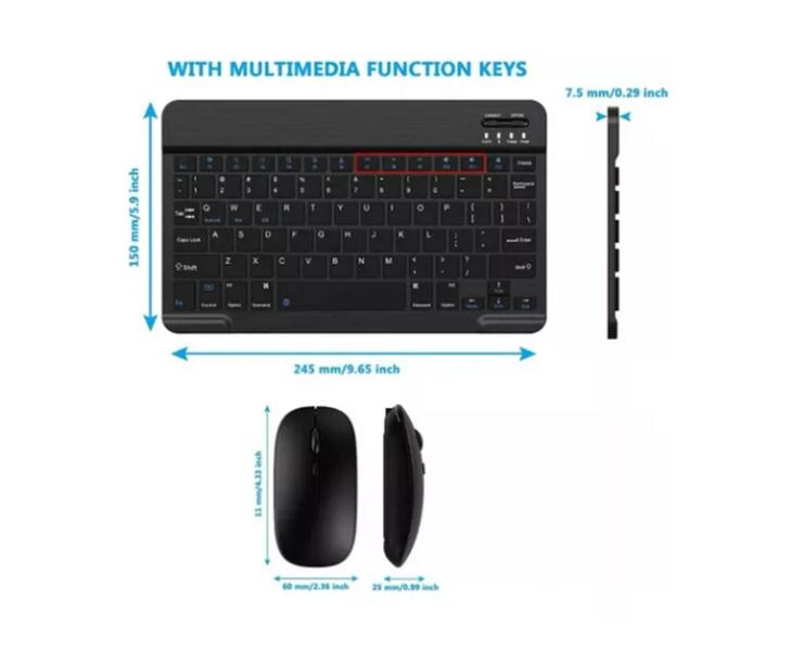 Imagem de Teclado E Mouse Bluetooth Para Tablet Positivo Q10