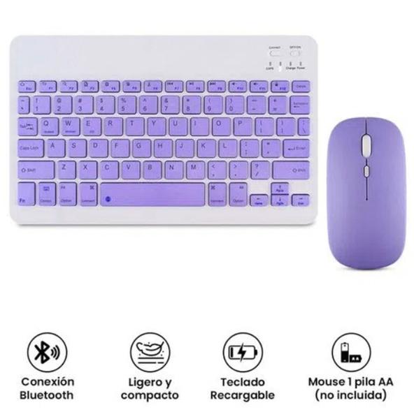 Imagem de Teclado E Mouse Bluetooth Para Tablet Samsung Galaxy S8 5g