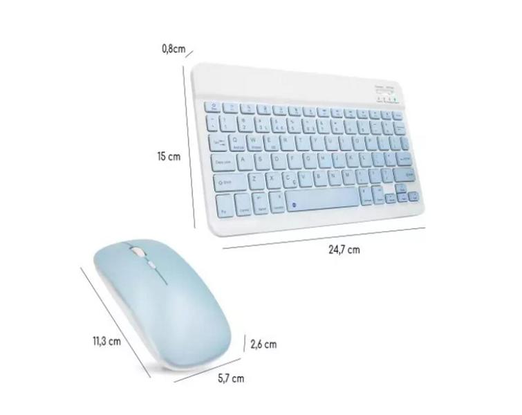 Teclado E Mouse Bluetooth Para Tablet Tectoy Pense Bem 10.1 Polegadas - Fam Imagem de Teclado E Mouse Bluetooth Para Tablet Tectoy Pense Bem 10.1 Polegadas