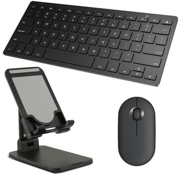 Imagem de Teclado E Mouse Bluetooth, Suporte Para Galaxy Tab A T510/T515 10.1 Preto Homologação: 136132205567