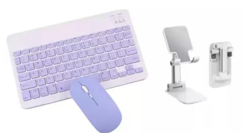 Imagem de Teclado E Mouse Bluetooth + Suporte Para Tablet Redmi Pad 10.6