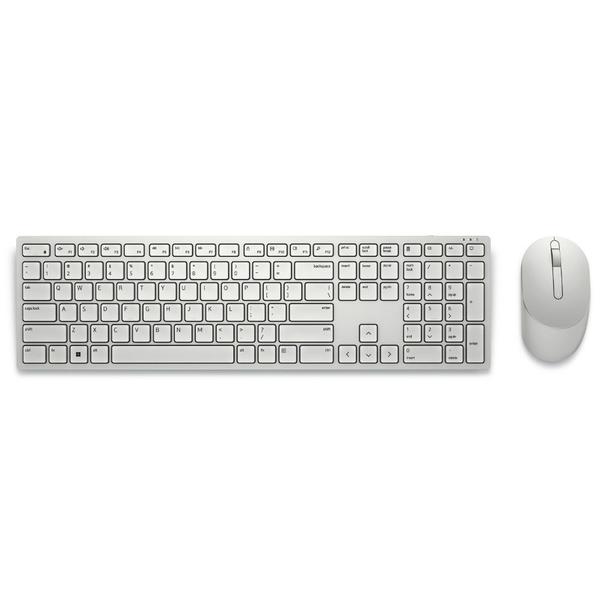 Teclado e mouse Dell Pro KM5221W Português Brasil Branco Gelo