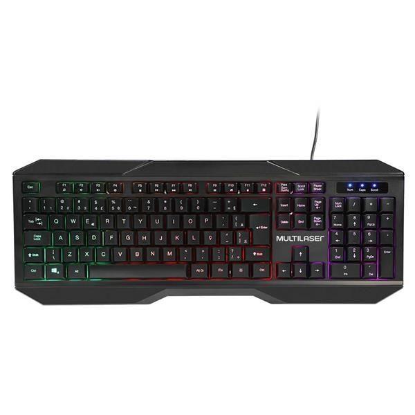 Teclado E Mouse Gamer 2400dpi Com Fio Led Multilaser - Tc239 F083 Imagem de Teclado E Mouse Gamer 2400dpi Com Fio Led Multilaser - Tc239 F083