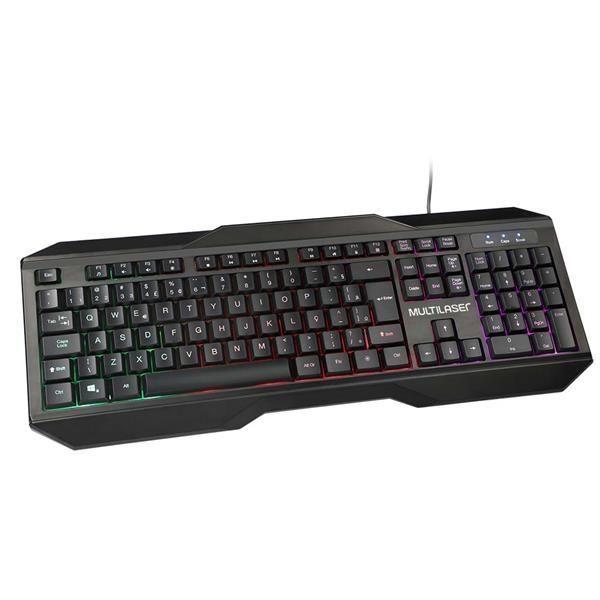 Teclado E Mouse Gamer 2400dpi Com Fio Led Multilaser - Tc239 F083 Imagem de Teclado E Mouse Gamer 2400dpi Com Fio Led Multilaser - Tc239 F083