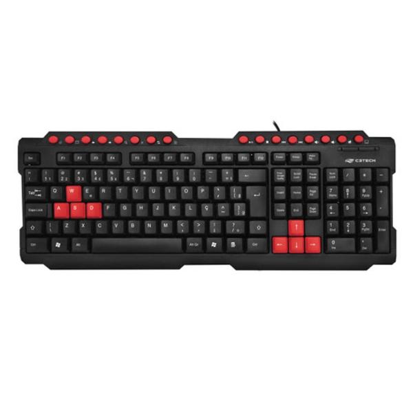 Imagem de Teclado e Mouse Gamer USB ABNT2 - C3Tech GK-20BK