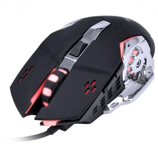 Imagem de Teclado e mouse gamer vx gaming grifo - mouse 2400 dpi cabo usb 1.8 metros led vermelho - vgc-01v