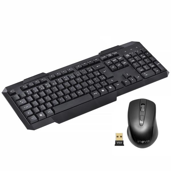 Imagem de Teclado E Mouse Inova Sem Fio 2.4G Receptor Nano