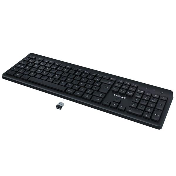 Teclado e Mouse Intelbras CSI50 - sem Fio Preto Imagem de Teclado e Mouse Intelbras CSI50 - sem Fio Preto