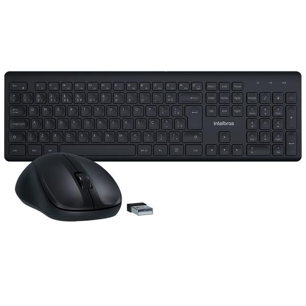 Teclado e Mouse Intelbras CSI50 - sem Fio Preto Imagem de Teclado e Mouse Intelbras CSI50 - sem Fio Preto
