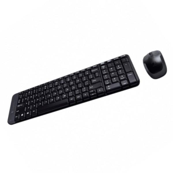 Imagem de Teclado e Mouse Logitech MK220 Sem Fio ABNT2 Preto