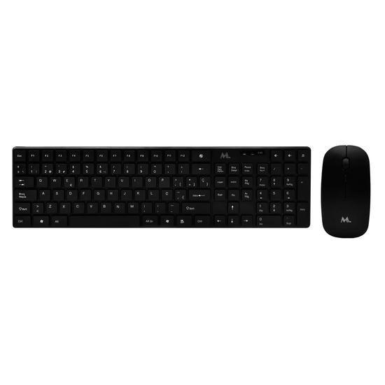 Imagem de Teclado e Mouse Mtek KM-5197B / Sem Fio / Portugues - Preto