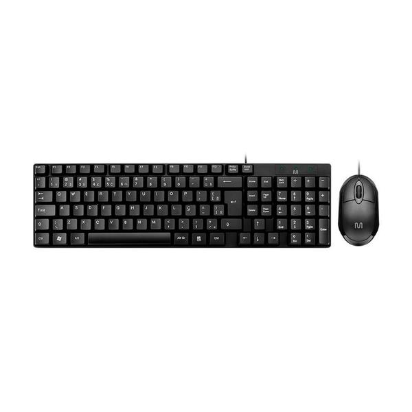 Imagem de Teclado e Mouse Multi CF50, USB, 1200DPI, ABNT2, Preto - TC309   