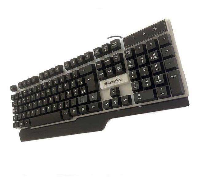 Imagem de Teclado E Mouse Retroiluminado Led Gamer C/ Fio Usb - Jogos - Banson Tech