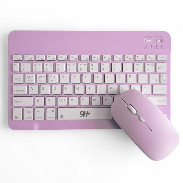 Imagem de Teclado e Mouse Sem Fio A6732 Slim Recarregável Rosa