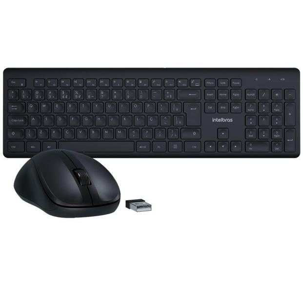 Imagem de Teclado E Mouse Sem Fio Intelbras CSI50 Preto