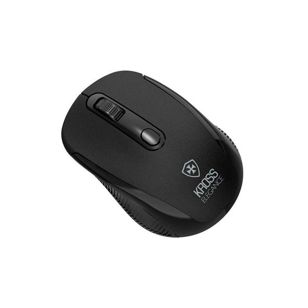 Imagem de Teclado e Mouse Sem Fio Kross Wireless, USB, ABNT2, Preto - KE-KM558V1 - Kross Elegance