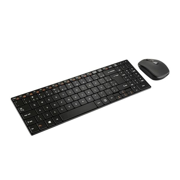 Imagem de Teclado e Mouse Sem Fio Multimídia Slim 2.4Ghz ABNT2 Preto TC202 - Multilaser