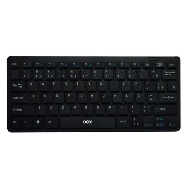 Imagem de Teclado e Mouse Sem Fio OEX Ultra Slim, Nano USB 2.4GHz, 1200DPI, ABNT2, Preto - TM405