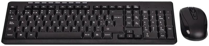 Teclado e Mouse Sem Fio Sate AK-75G - Preto (Portugues) - Satellite Imagem de Teclado e Mouse Sem Fio Sate AK-75G - Preto (Portugues)