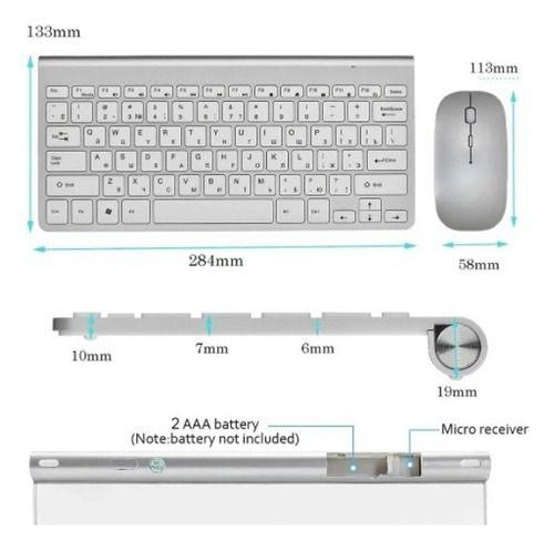 Imagem de Teclado E Mouse Sem Fio Slim Para Notebook Dell Inspiron