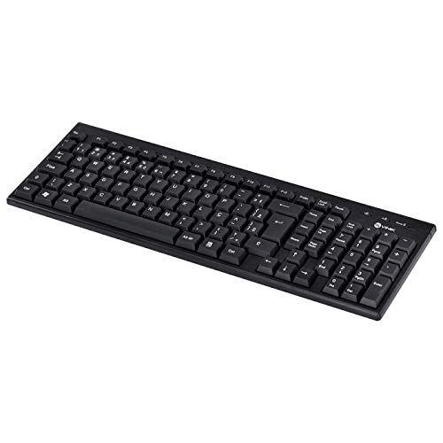 Imagem de Teclado e mouse sem fio usb dynamic corp abnt2/1600 dpi preto - cmw200