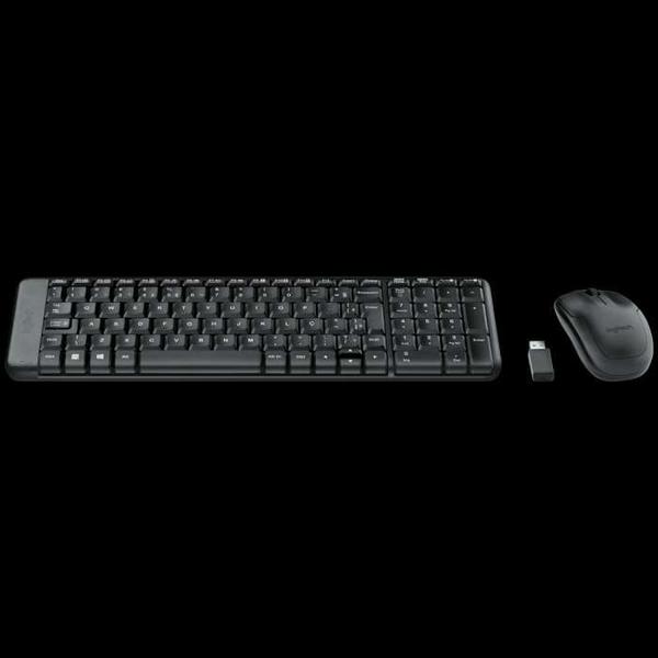 Imagem de Teclado E Mouse Sem Fio Wireless Logitech Mult. Mk220