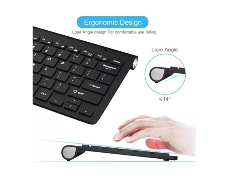 Imagem de Teclado E Mouse Wireless Slim + Suporte Para Notebook Hp I3