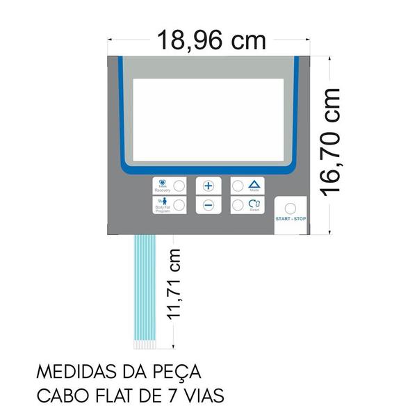 Imagem de Teclado Elíptico Athletic 5800 Bhp 7 Vias - Cód 3426