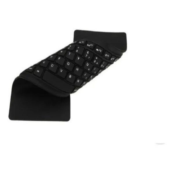 Imagem de Teclado Flexível De Silicone Usb Dobrável Notebook Pc Tablet