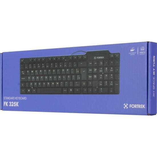 Imagem de Teclado Fortrek SKL-106 Standard USB Preto FK 325K