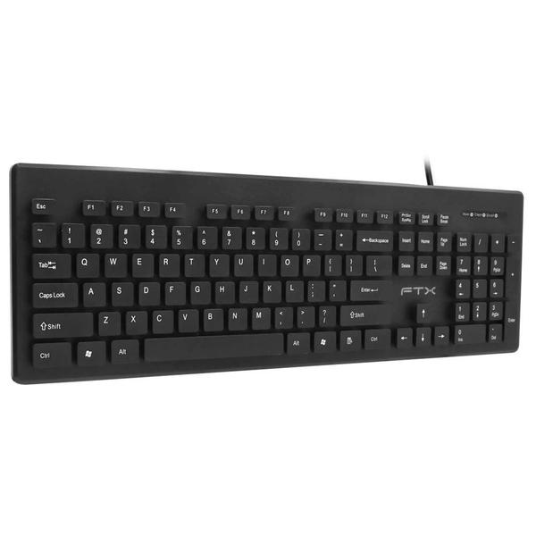 Imagem de Teclado FTX FTXK100E Ingles USB Preto