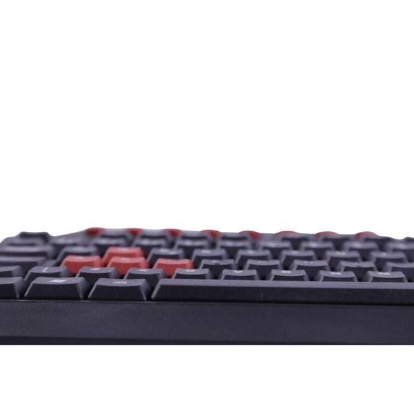 Imagem de Teclado Gamer Action USB ABNT2 OEX Game TC200 Preto Vermelho