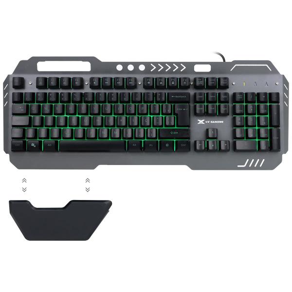 Imagem de Teclado Gamer Armor Abnt2 Multimidia Led 7 Cores 1.8 M Usb Sensacao Mecanica Apoio De Pulso Magnetico - Gt500