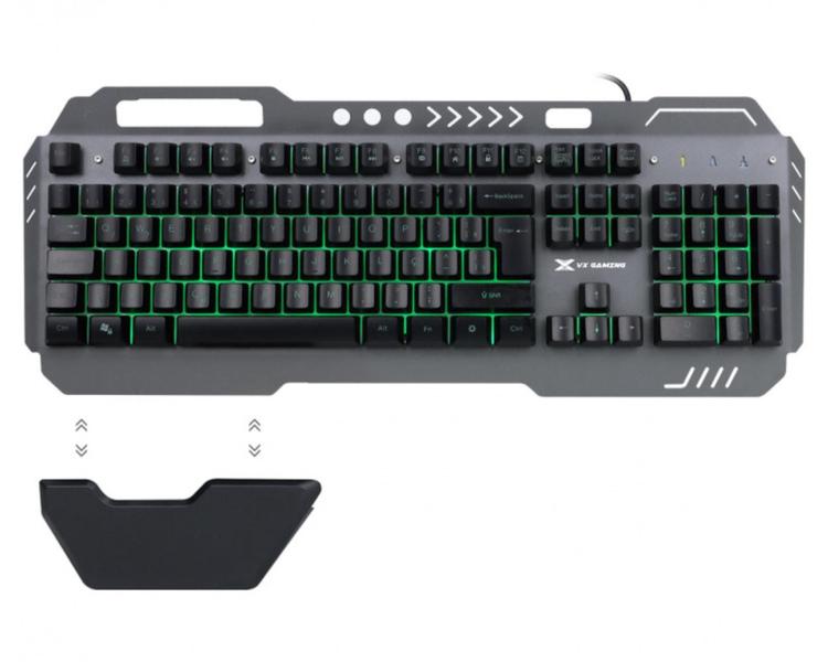 Imagem de Teclado Gamer Barato Abnt2 Estrutura Membrana Apoio Pulso