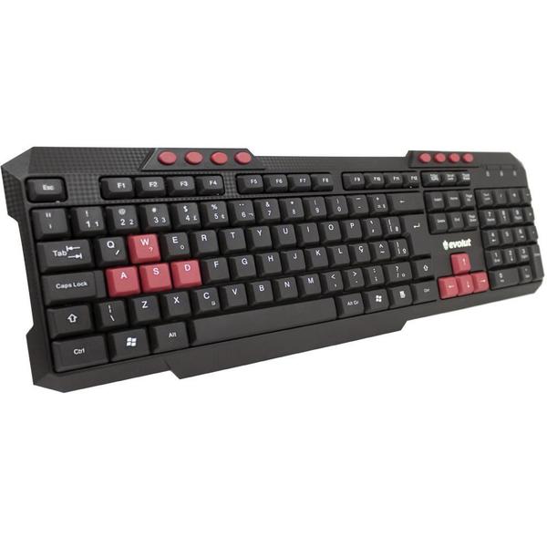 Imagem de Teclado Gamer C/Multimídia Evolut Shey Eg209 Usb Abnt2