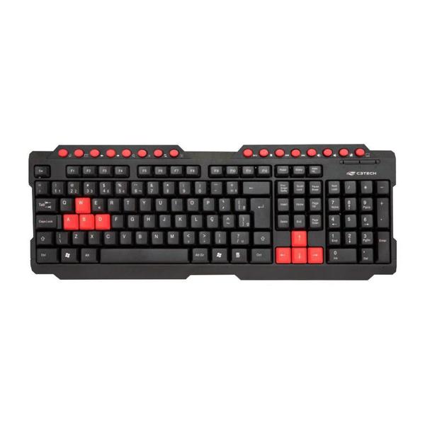 Imagem de Teclado Gamer C3 Tech ABNT2 - KG-10BK