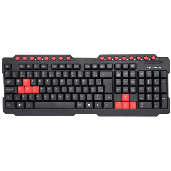 Imagem de Teclado Gamer C3 Tech KG-10BK - ABNT2 - Teclas Multimídia