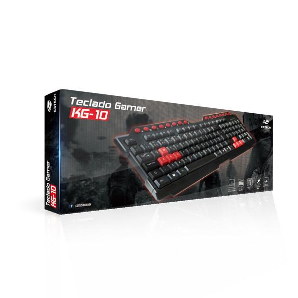 Imagem de Teclado Gamer C3Tech KG-10BK, USB, ABNT2