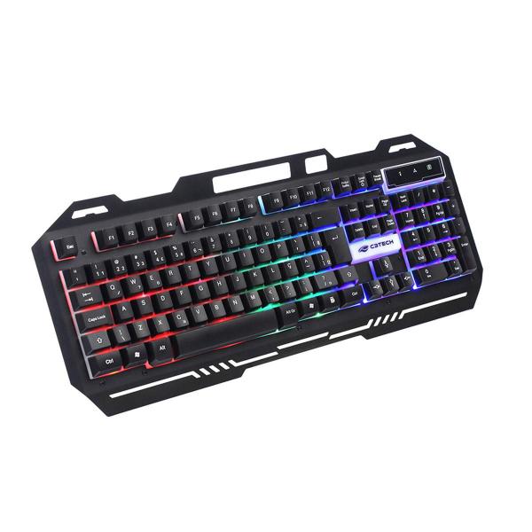 Imagem de Teclado Gamer C3Tech Kg-40Bk, Usb 2.0, Abnt2, Led Rgb, Preto