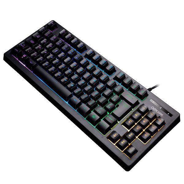 Imagem de Teclado Gamer COBBY TC206 ABNT2 Sensacao Mecanica LED Rainbow OEX