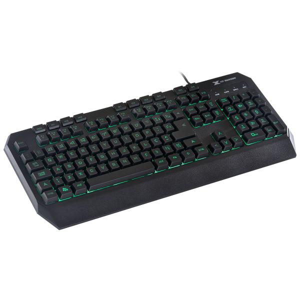 Imagem de Teclado Gamer Draco Com Macros, Multimidia Led 3 Cores Cabo 1.8 Metros Abnt2 Preto - Gt400