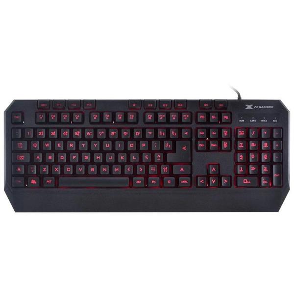 Imagem de Teclado Gamer Draco Com Macros, Multimidia Led 3 Cores