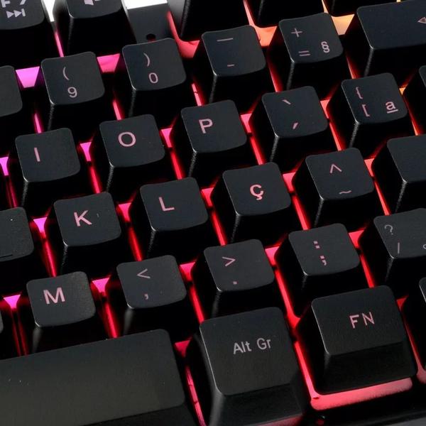 Imagem de Teclado gamer evolut hawke eg-206rb abnt2 rgb