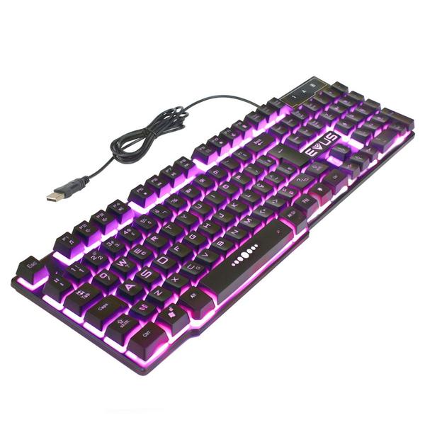 Teclado Gamer Evus Thunder Tc-05 Com Led Abnt2 Imagem de Teclado Gamer Evus Thunder Tc-05 Com Led Abnt2