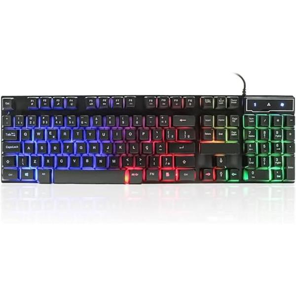 Imagem de Teclado Gamer Exbom BK 151C Qwerty Português Semi Mecanico