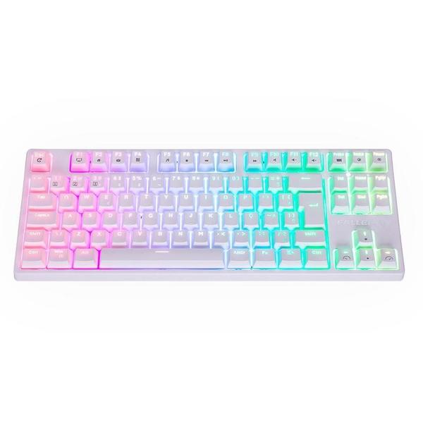 Imagem de Teclado Gamer Fallen Pantera Pro TKL 1.0, RGB, Switch Prata, ABNT2, Branco - TE-PA-BR-TK-SS 